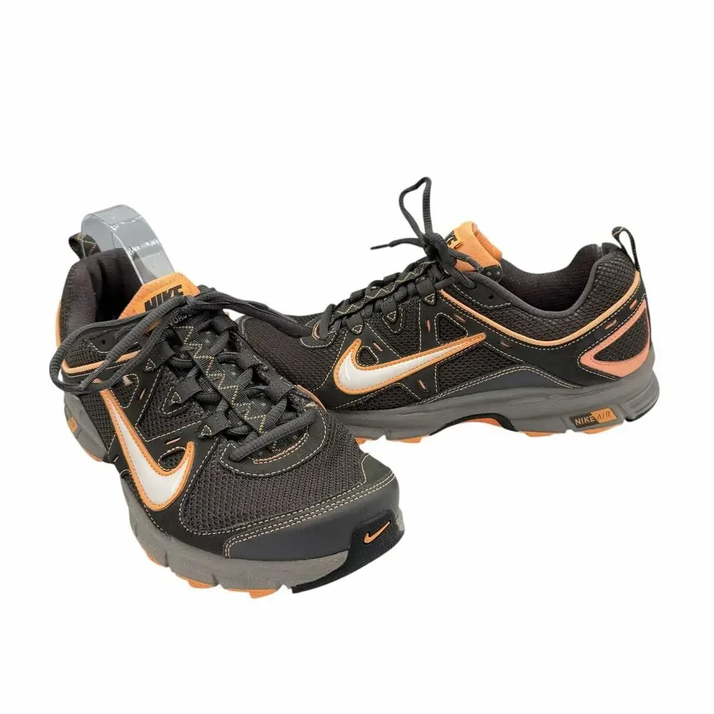 Nike Women's Air Alvord 9 Trail Running Black Neon Orange Athletic Shoes